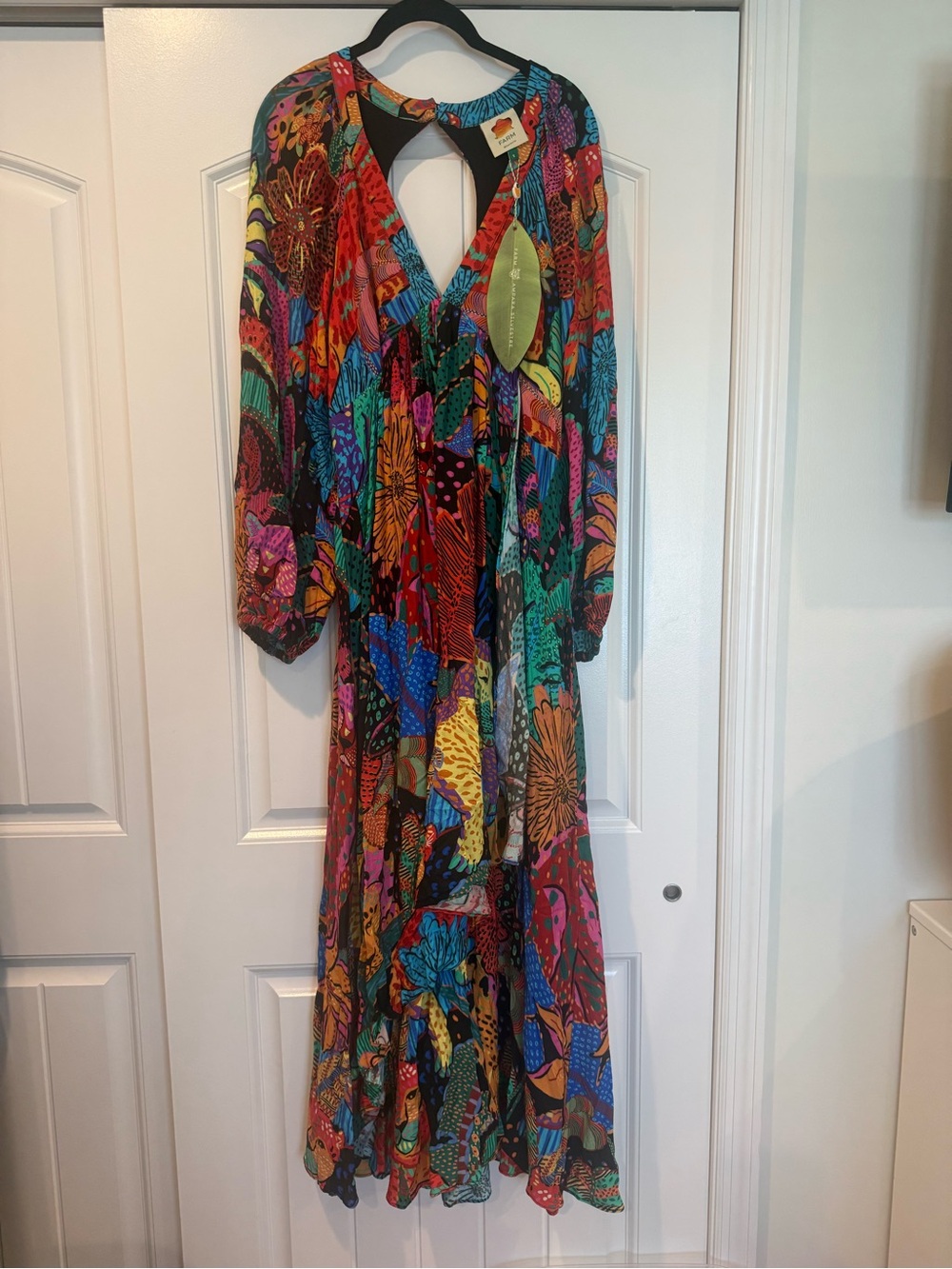 Farm Rio Cool Leopards Maxi Dress NWT
